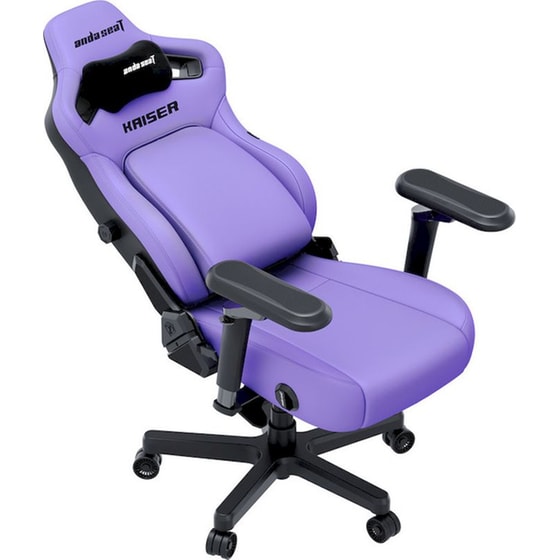 Καρέκλα Gaming Anda Seat Kaiser 4 V2 XLarge με 6D Μπράτσα Δερματίνης - Μωβ image 2