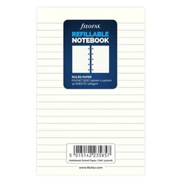 Ανταλλακτικά Φύλλα Ημερολογίου Filofax Pkt Notes White Ruled Filofax