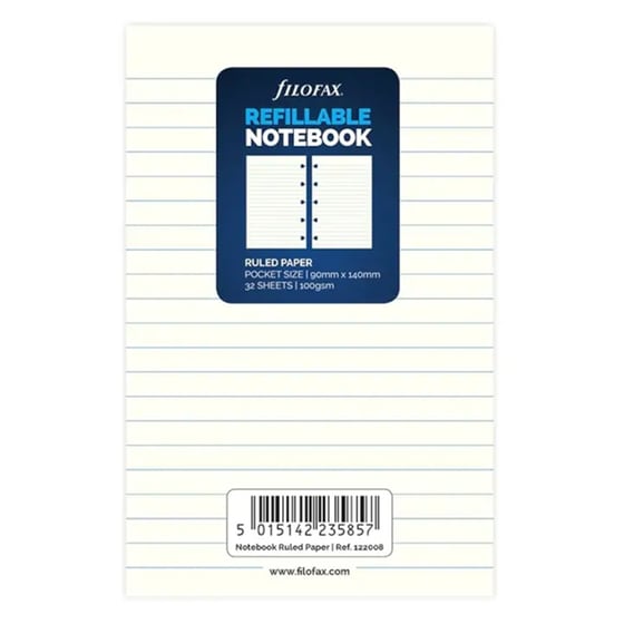 Ανταλλακτικά Φύλλα Ημερολογίου Filofax Pkt Notes White Ruled Filofax image 0
