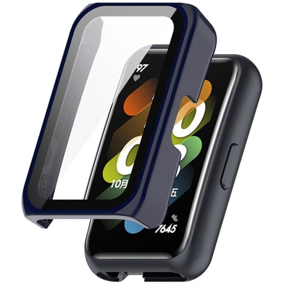 Θήκη Sonique Προστασία PC + Tempered Glass για Huawei Band 6/7 - Μπλε Σκούρο image 0