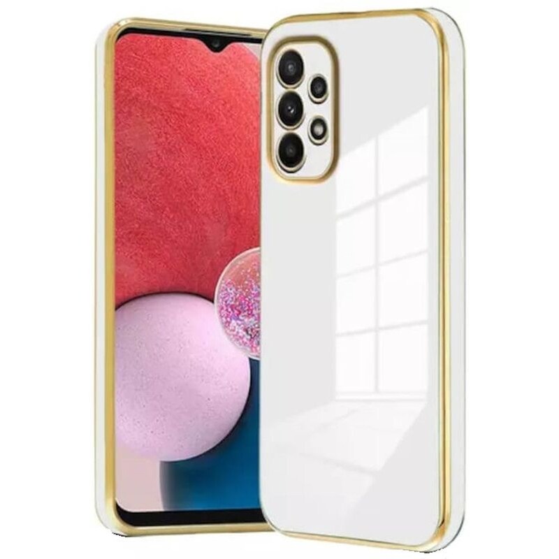 Θήκη Samsung Galaxy A23 - Bodycell Gold Plated - White