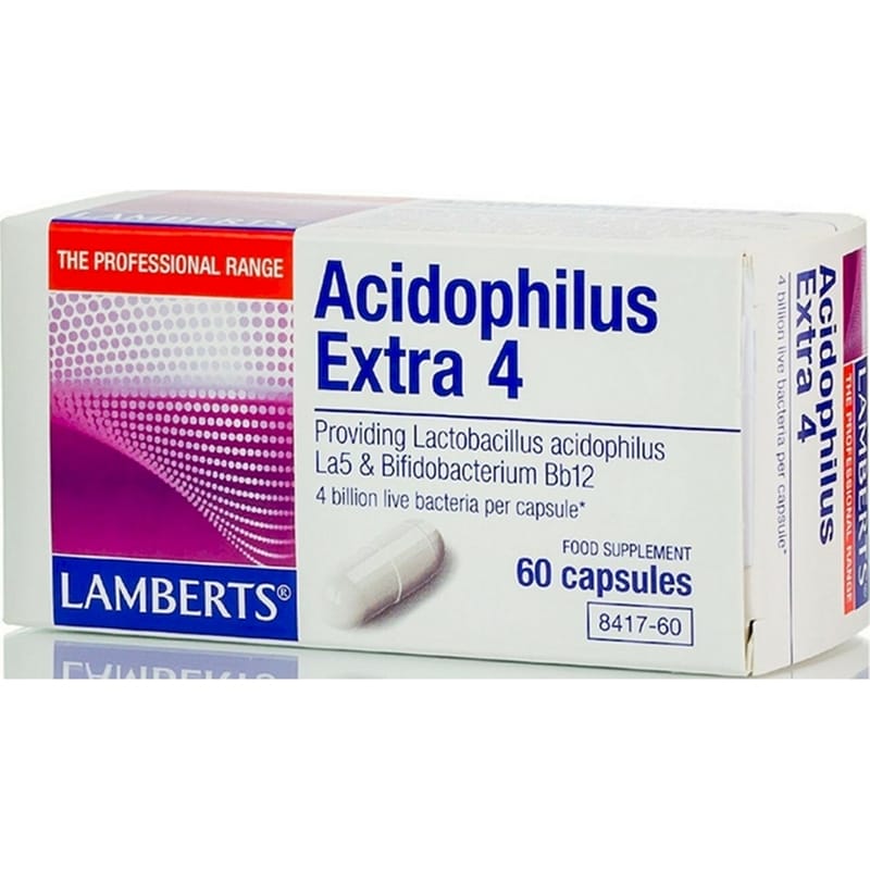 LAMBERTS Προβιοτικό Lamberts Acidophilus Extra 4 - 60 κάψουλες