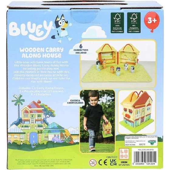 Σετ Παιχνιδιού Bluey Ξύλινο Σπίτι με 6 Φιγούρες image 8