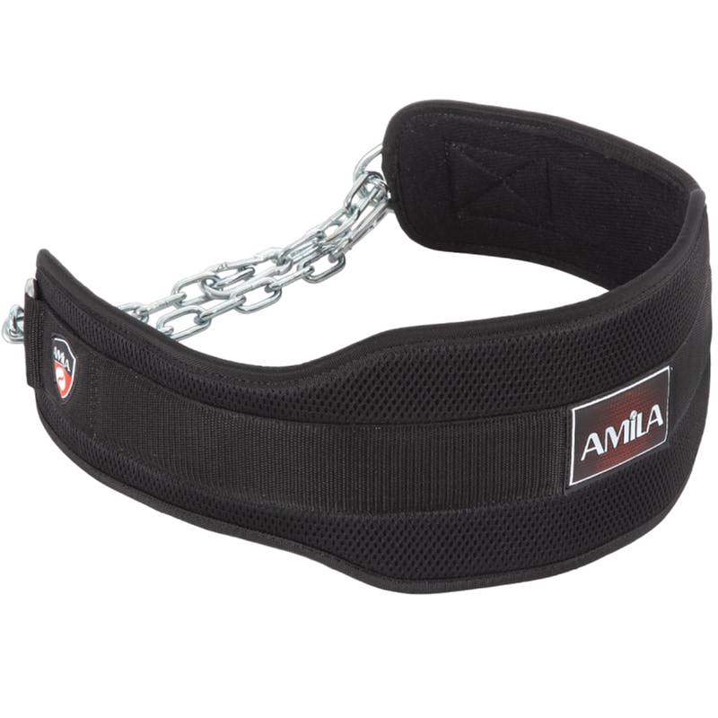 Ζώνη Βυθίσεων Amila Dip Belt 94900 One Size Νεοπρένιο με Μαξιλαράκι - Μαύρο
