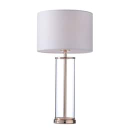 Πορτατίφ Aca Antelino Od90801twg Μεταλλικό 25x25x49 cm - Λευκό/Μπρονζέ