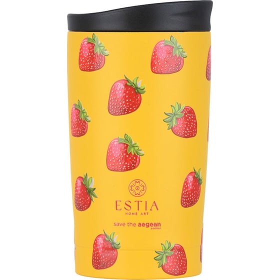 Ποτήρι Θερμός Estia Home Art Travel Mug Save the Aegean Berry Bright 350ml image 0