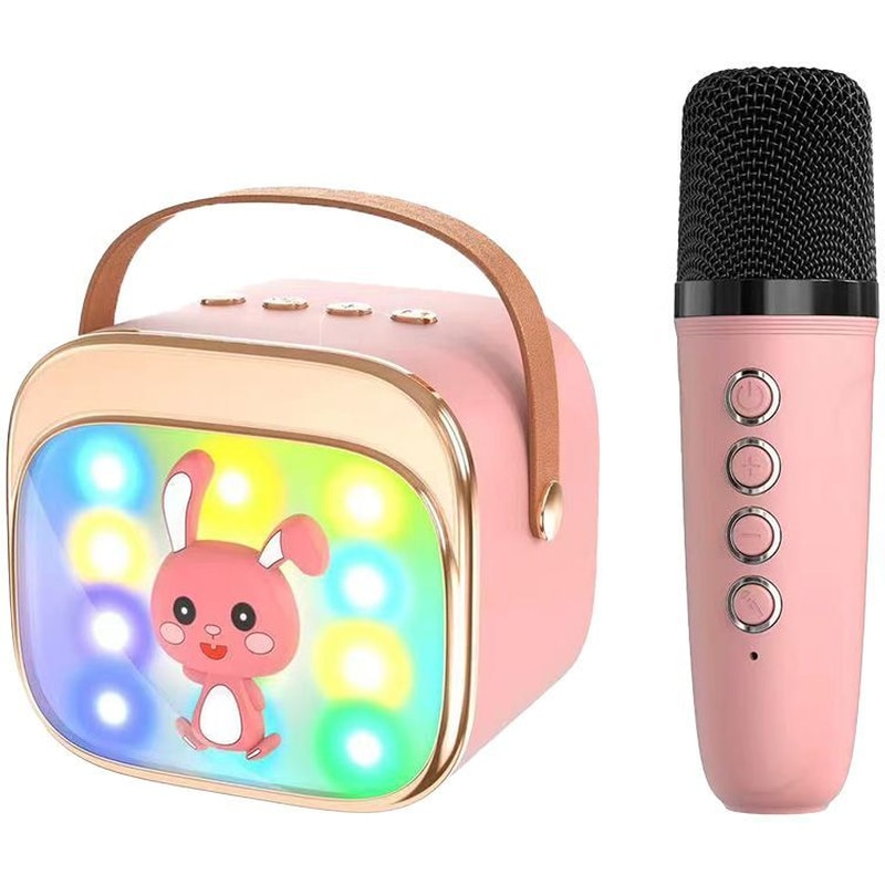 LAMTECH Party Speaker Lamtech BT5,4 Kids με Karaoke Rgb - Ροζ