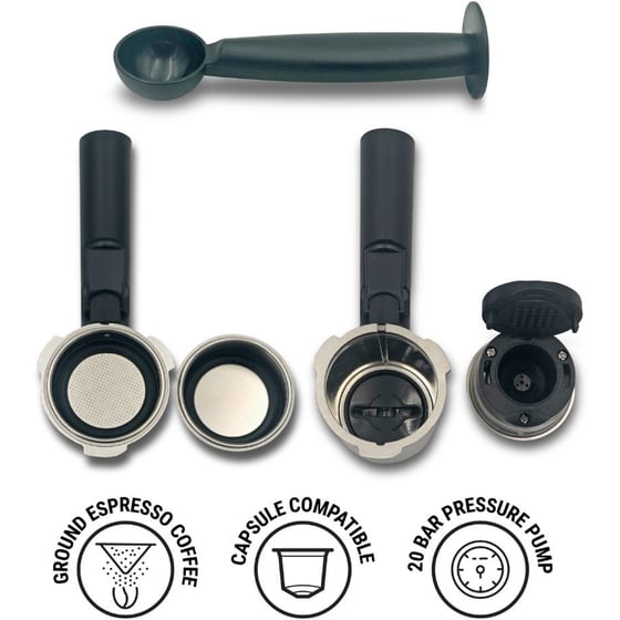 IQ CM-190 1100W 20bar Μηχανή Espresso image 3