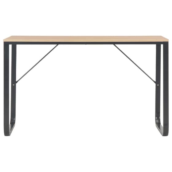 Γραφείο Μελέτης VidaXL από Μοριοσανίδα 120x60cm - Δρυς/Μαύρο image 1