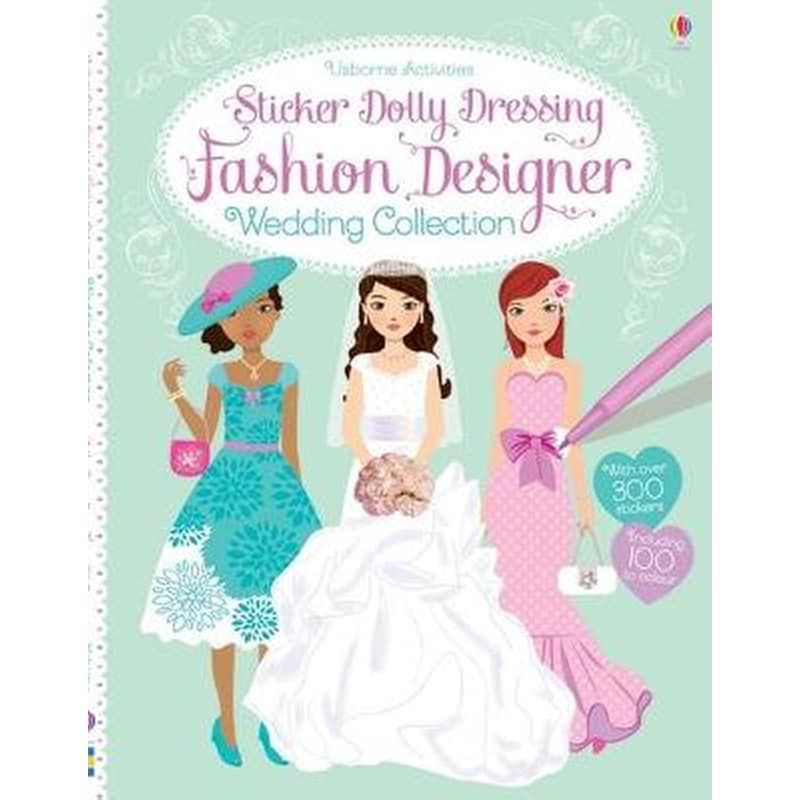 Sticker Dolly Dressing Fashion Designer Wedding Collection