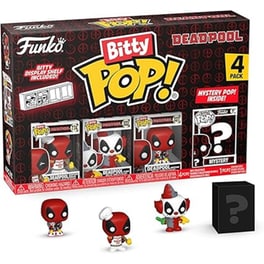 Funko Bitty Pop! Marvel - Deadpool (Backyard Griller)/Deadpool (Clown)/Deadpool (Bedtime)/Mystery 4-pack