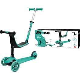 Παιδικό Πατίνι Shoko Premium Πολυμορφικό 3 σε 1 με Λαβή Γονέα Tropical Mist