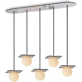 Φωτιστικό Οροφής Aca Decor G9 Ξύλινο 15x70cm - Καφέ/Κίτρινο