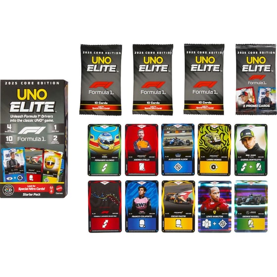 UNO Elite Formula 1 2025 Core Edition Starter Pack Επιτραπέζιο (Mattel) image 1