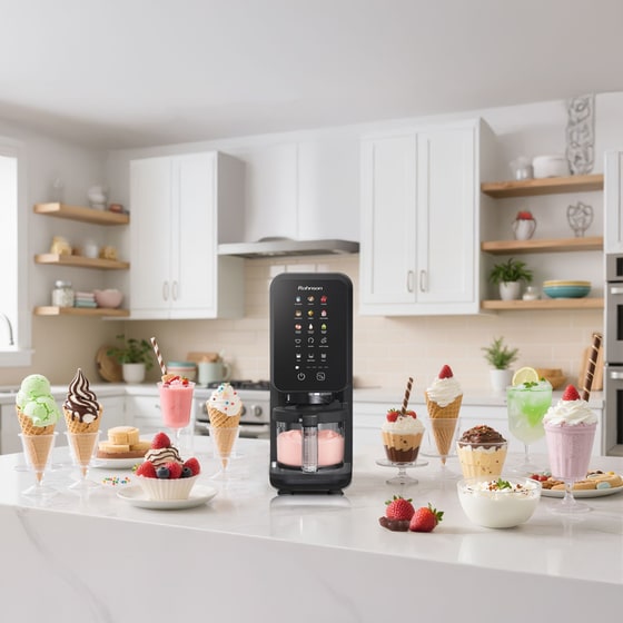 Παγωτομηχανή ROHNSON R5655 VLCREME 3 x 450 ml Μαύρο image 16