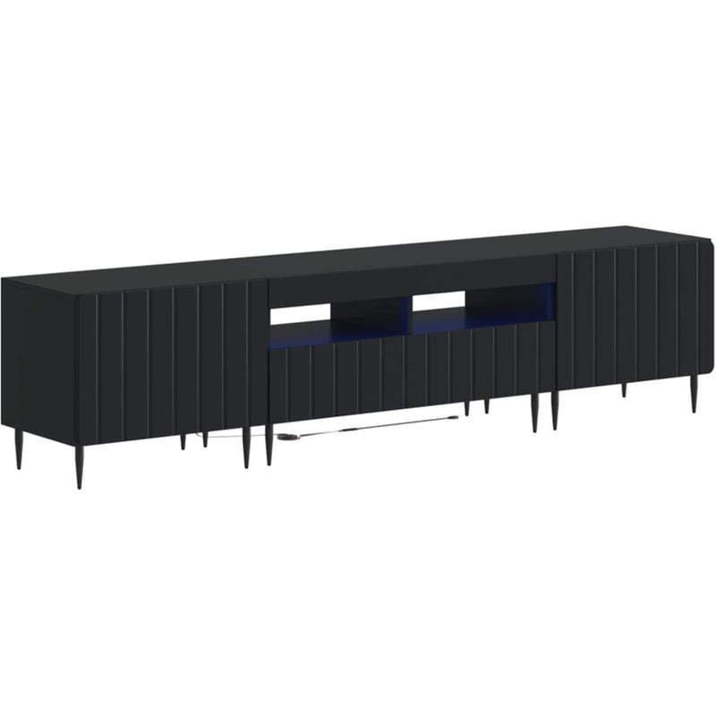 Έπιπλο Τηλεόρασης VidaXL με LED 5 τμχ 178 x 35 x 43 cm - Μαύρο