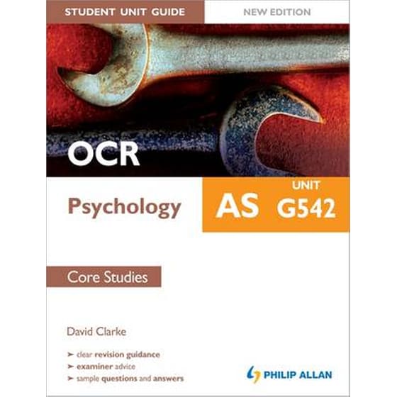 OCR AS Psychology Student Unit Guide- Unit G542 Core Studies Unit G542 image 0