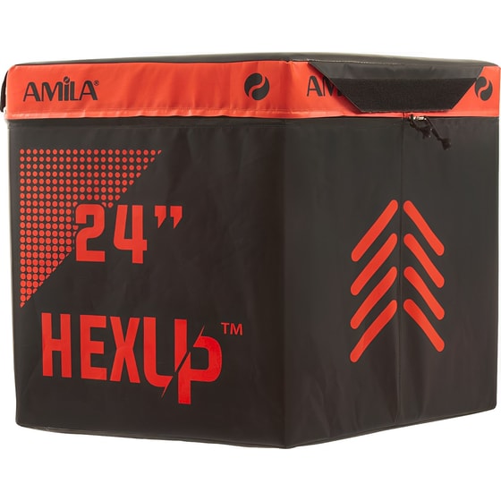 Πλειομετρικό Εξάγωνο Κουτί Amila HEXUP™ 60 cm - Κόκκινο/ Μαύρο image 0