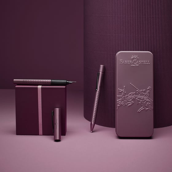 Σετ Δώρου Στυλό & Πένα Grip Faber Castell Μπορντό (3 Τεμάχια) image 3