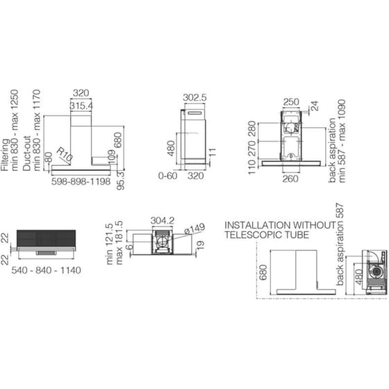 ELICA HAIKU BL/A/90 90 cm Μαύρο Καμινάδα - Τζάκι Απορροφητήρας image 4