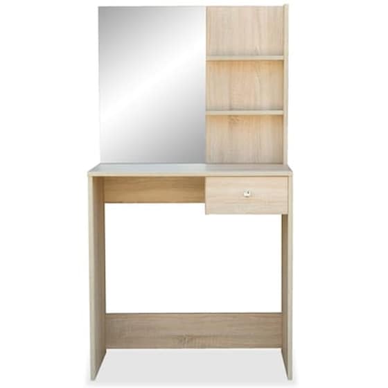 Vidaxl Μπουντουάρ Χρώμα Δρυς 75 X 40 X 141 Εκ. Από Μοριοσανίδα image 2