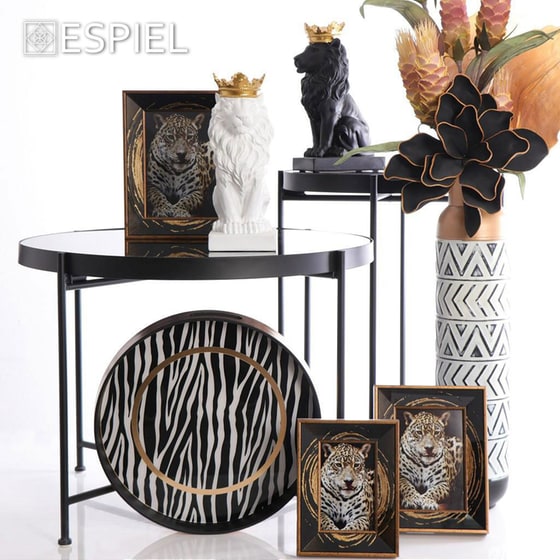 Κορνίζα Espiel από Συνθετική Ρητίνη Maf122 10x15 cm - Χρυσή/Μαύρη image 1