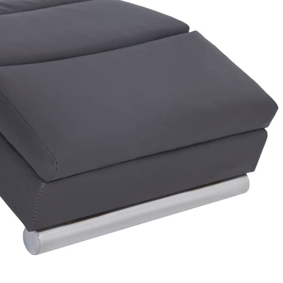 Ανάκλιντρο VidaXL από Συνθετικό Δέρμα 155x51x71 cm - Γκρι image 5