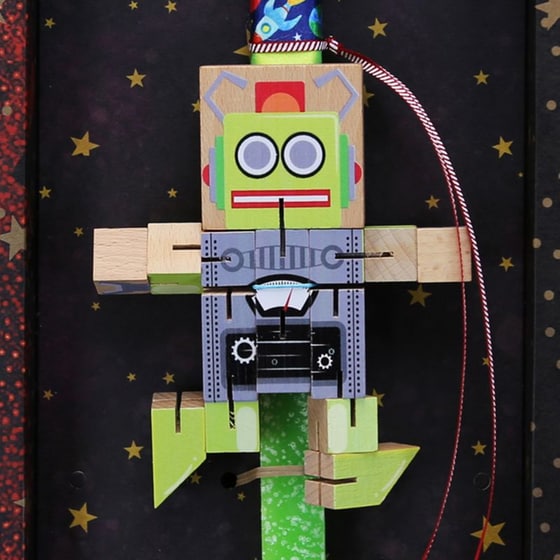 Λαμπάδα Synchronia Ξύλινο&nbsp;Ρομπότ&nbsp;Πράσινο image 2