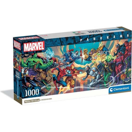Παζλ Clementoni Panorama High Quality Collection Marvel Heroes vs Villains - Compact Box (1000 Κομμάτια) image 0