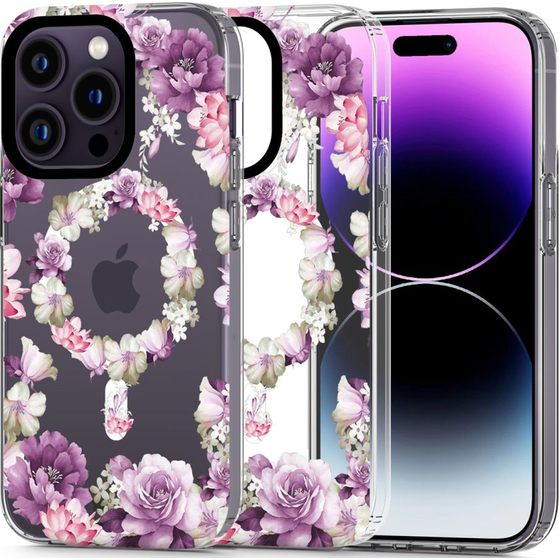 Θήκη Apple iPhone 14 Pro - Tech-Protect MagMood MagSafe - Rose Floral image 0