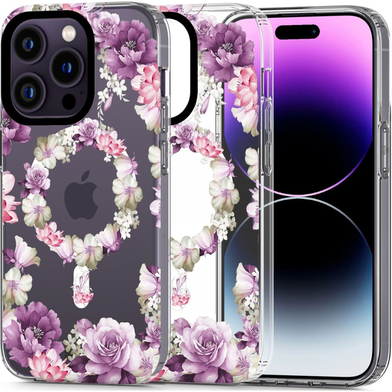 Θήκη Apple iPhone 14 Pro – Tech-Protect MagMood MagSafe – Rose Floral