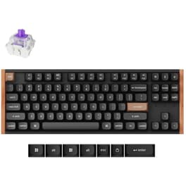 Keychron K8 HE K8H-F1 Ασύρματο Gaming Πληκτρολόγιο Tenkeyless με Magnetic διακόπτες και RGB φωτισμό (Αγγλικό US) Special Wood Edition