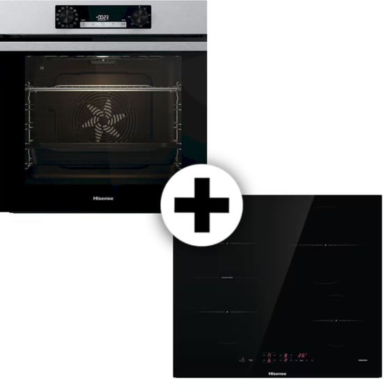 HISENSE BI64211PX & I6433CB7 77 Lt Inox Eντοιχιζόμενο Σετ Φούρνος και Εστία image 0