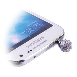 Βύσμα Anti-Dust Volte-Tel Diamond Ball 3.5mm Jack - White