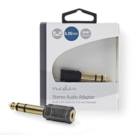 Nedia Cabw23930at Stereo Audio Adapter 6.35 Mm Male - 3.5 Mm Female 233-0720