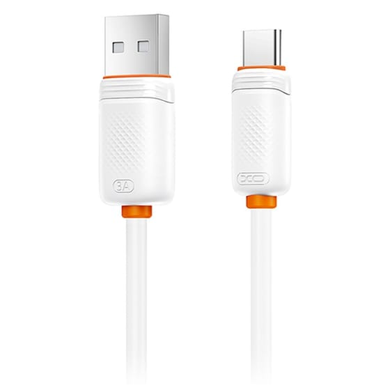 Καλώδιο XO NB302 USB-A Male σε USB-C Male 1m - Λευκό image 1