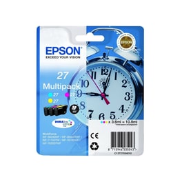Epson 27 Κυανό / Ματζέντα / Κίτρινο Πακέτο 3 Μελανιών Εκτυπωτή C13T27054010