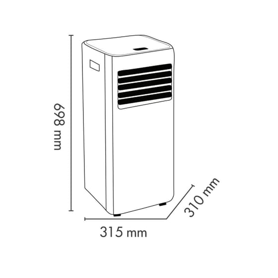 ARGO LARI 8.000 BTU A μόνο Ψύξη Φορητό Κλιματιστικό image 4