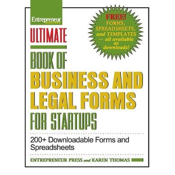 Ultimate Book of Legal and Startup Forms image 0