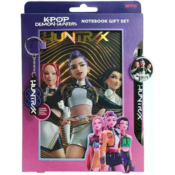 Σετ Σημειωματάριο με Στυλό & Μπρελόκ K-Pop Demon Hunters Golden image 0