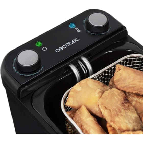 Φριτέζα Λαδιού  CECOTEC Cleanfry Infinity 3000 με Αποσπώμενο Κάδο 2400 W 3 L Μαύρο image 3