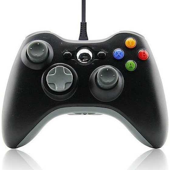 Gamepad Ενσύρματο για Xbox 360 Μαύρο image 1