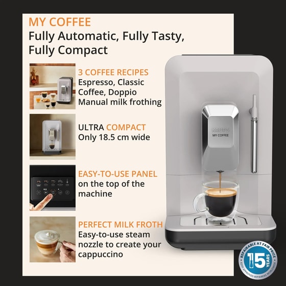 KRUPS My Coffee+ EA201BE0 15bar Μηχανή Espresso image 6