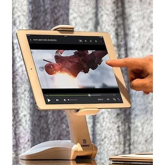 Βάση Στήριξης Tablet Remax με Περιστροφή 360ᵒ - Λευκό image 1