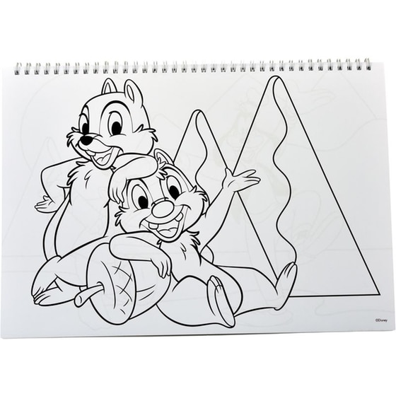 Μπλοκ Ζωγραφικής Gim 23x33 με Αυτοκόλλητα Disney Animal 40 Φύλλων image 1