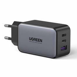 Φορτιστής Πρίζας Ugreen Με 2 Θύρες USB-C και USB-A - Γκρι