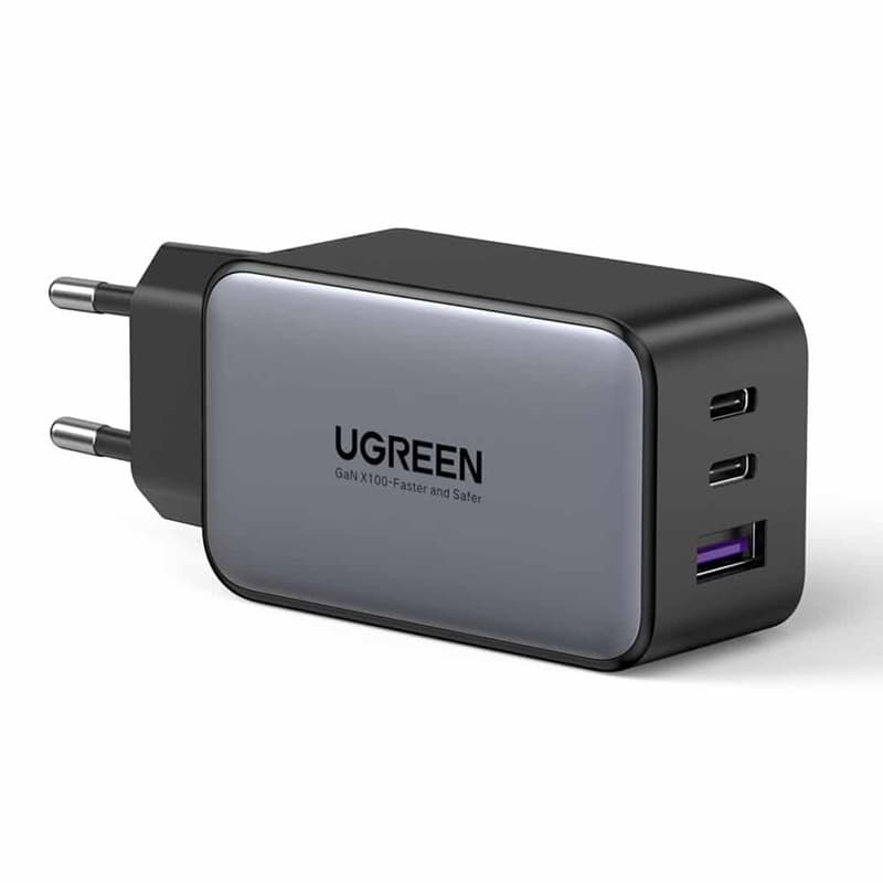 Φορτιστής Πρίζας Ugreen Με 2 Θύρες USB-C και USB-A - Γκρι