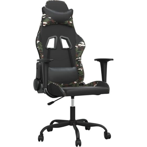 Καρέκλα Gaming VIDAXL 3143652 με Ρυθμιζόμενα Μπράτσα από Τεχνητό Δέρμα image 0