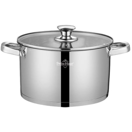 Κατσαρόλα SWISS HAUS Casserole 24 cm Ασημί SH-EC24