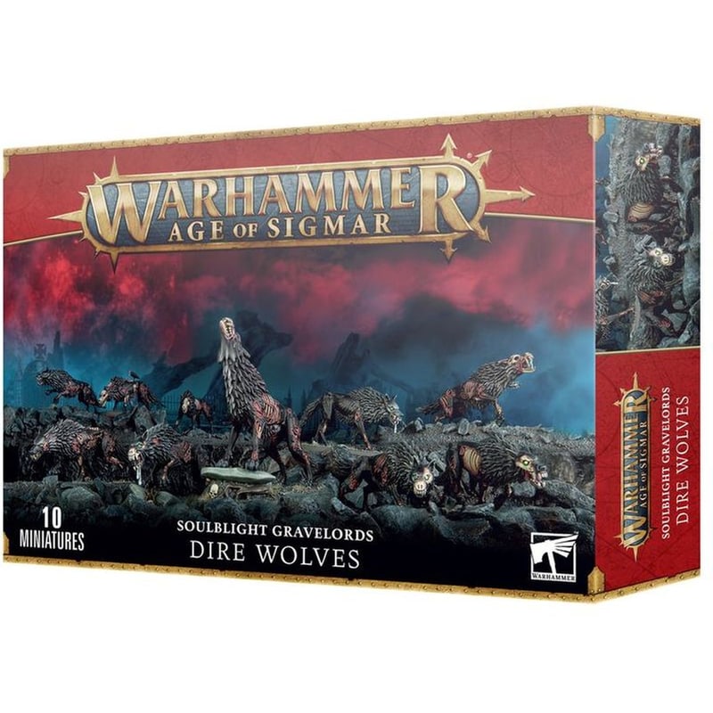 GAMES WORKSHOP Soulblight Gravelords: Dire Wolves Warhammer: Age of Sigmar GAMES WORKSHOP